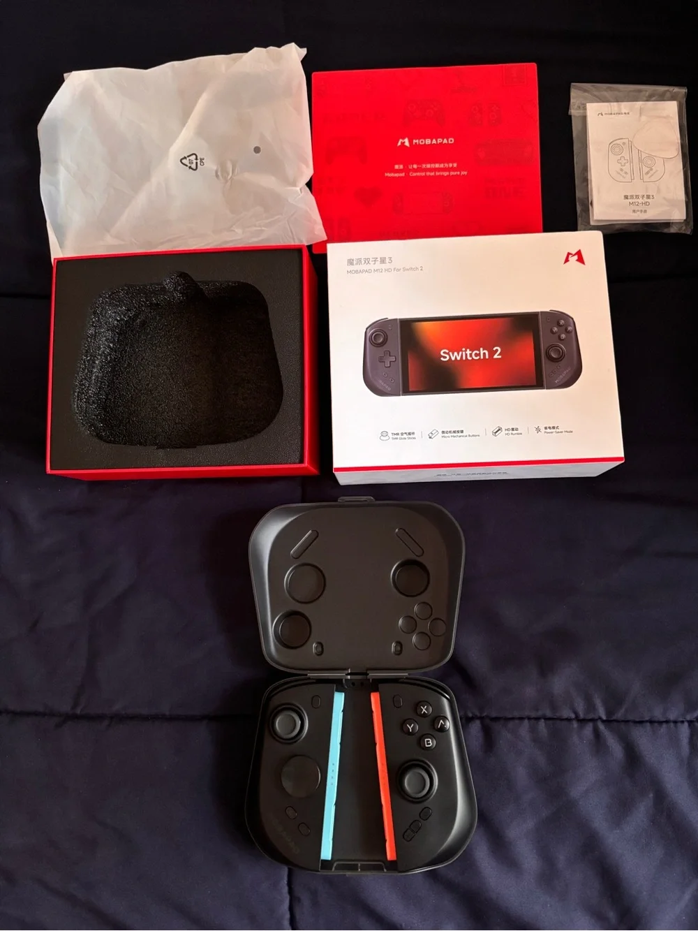 Mobapad M12HD Nintendo Switch 2 Joycons.